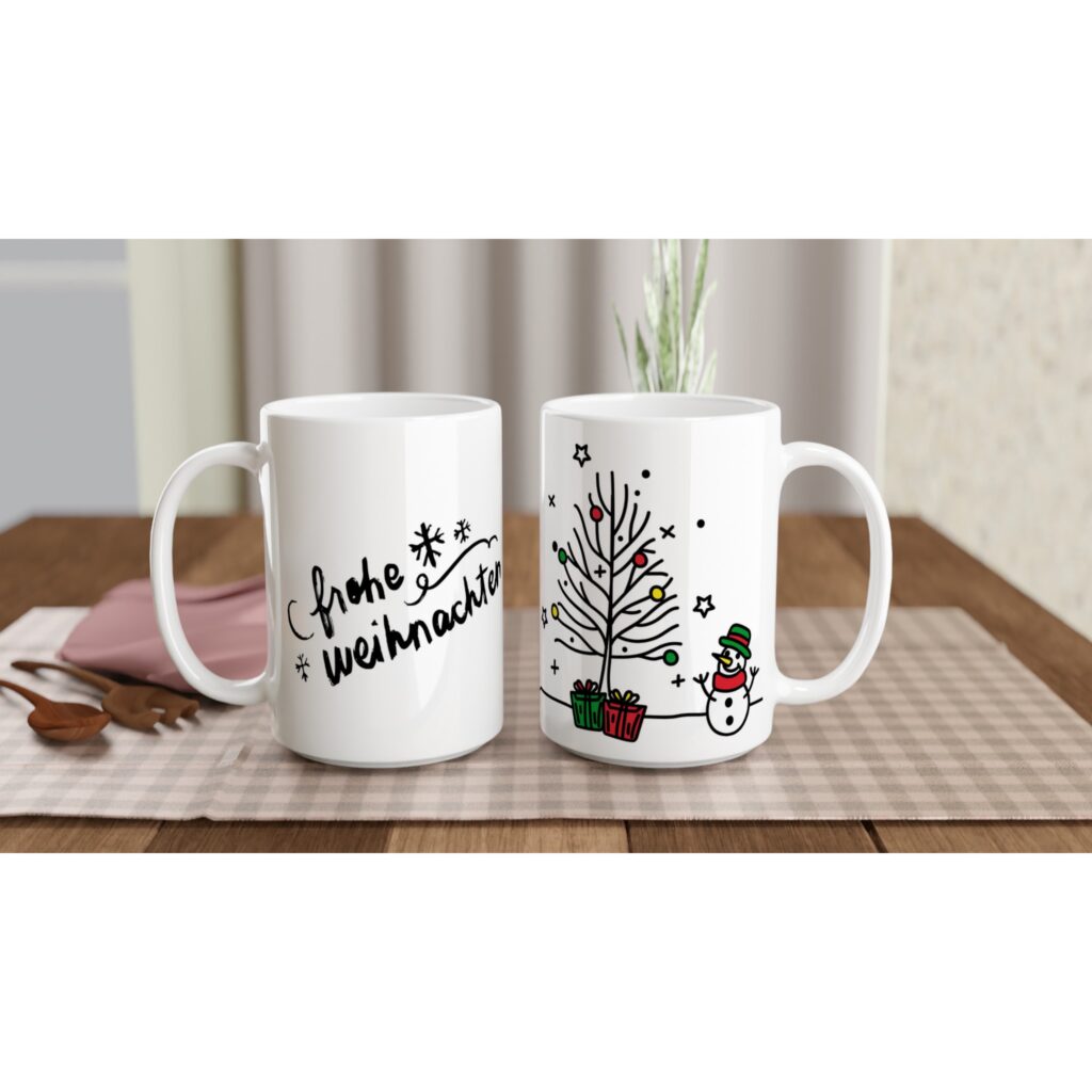Christmas 5 Keramiktasse 15oz